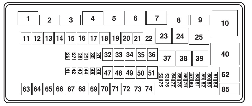Ford E-350 Fuse Box Location and Diagrams User Guide (2009 - 2015) Fig 5