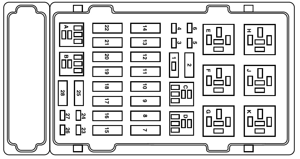 Ford E-450 Fuse Box Location and Diagrams User Guide (2002 - 2008) Fig 8