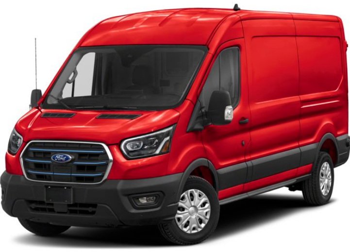 Ford E-Transit 2025 Race Red