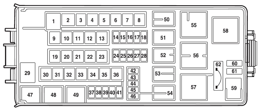 Ford Explorer Fuse Box Location and Diagrams User Guide (2002 - 2005) Fig 9