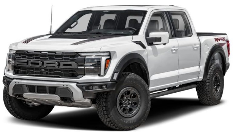 Ford F-150 Raptor 2025 Space White Metallic