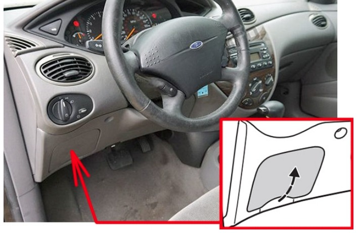 Ford Focus Fuse Box Location and Diagrams User Guide (1999 - 2007) Fig 3