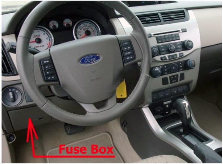 Ford Focus Fuse Box Location and Diagrams User Guide (2008 - 2011) Fig 1