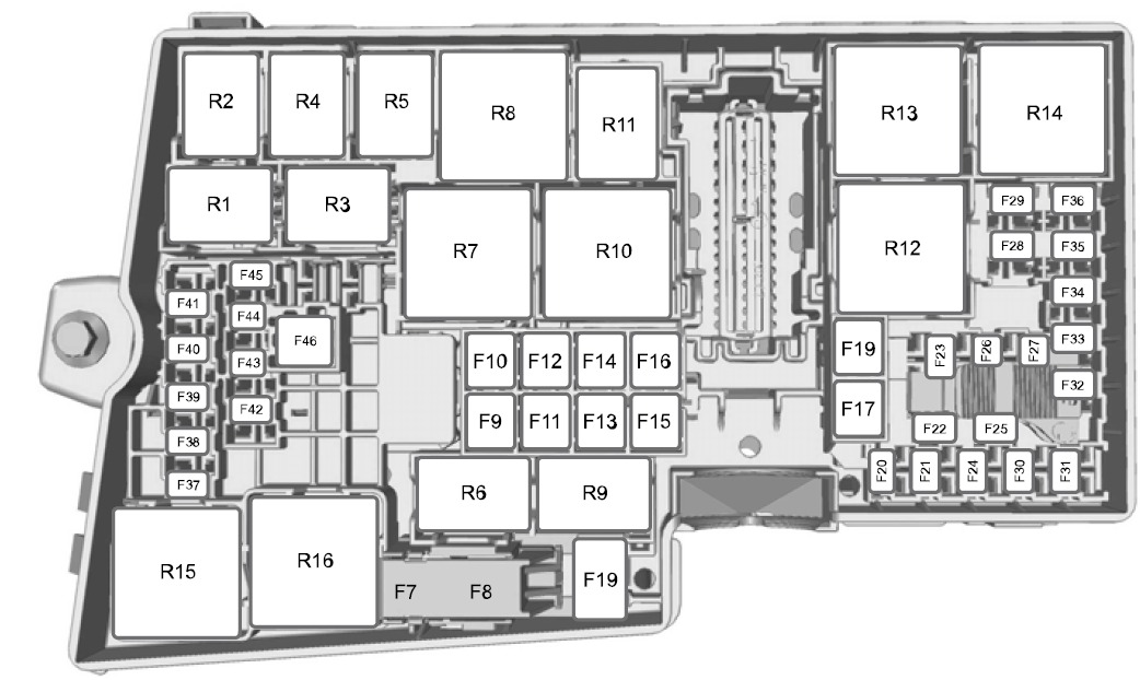 Ford Focus Fuse Box Location and Diagrams User Guide (2008 - 2011) Fig 9