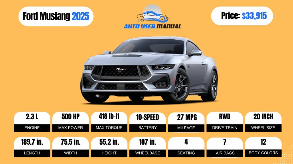Ford Mustang 2025 Brochure