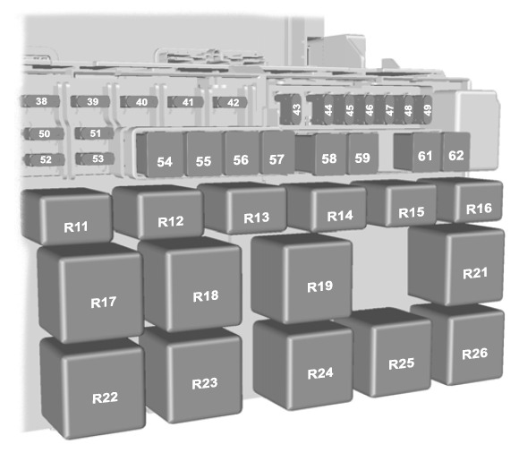 Ford Transit Fuse Box Diagrams and Location User Guide (2006 - 2013) Fig 7