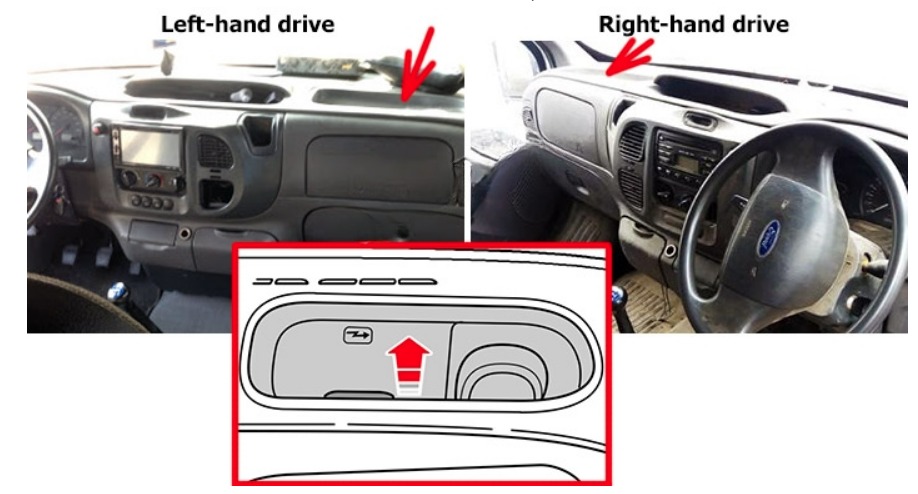 Ford Transit Fuse Box Location and Diagrams User Guide (2000 - 2006) Fig 1
