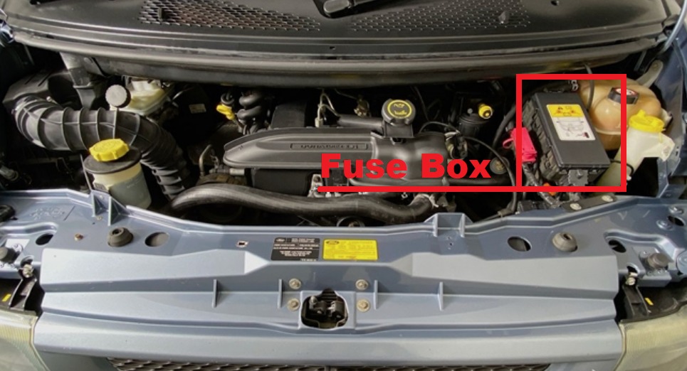 Ford Transit Fuse Box Location and Diagrams User Guide (2000 - 2006) Fig 4