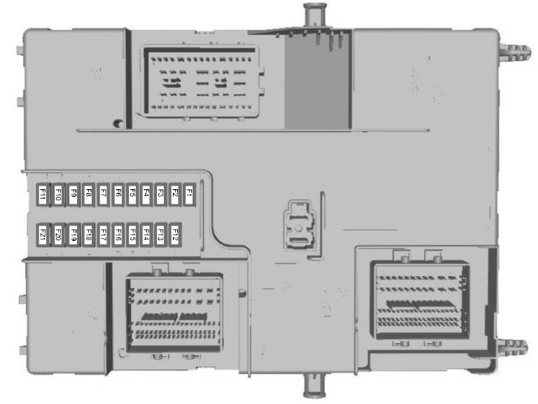 Ford Transit Fuse Box Location and Diagrams User Guide (2014 - 2019) Fig 9