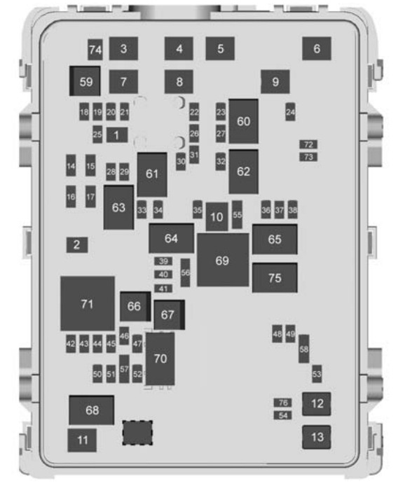 GMC Sierra Fuse Box Location and Diagrams User Guide (2014 - 2018) fig 10