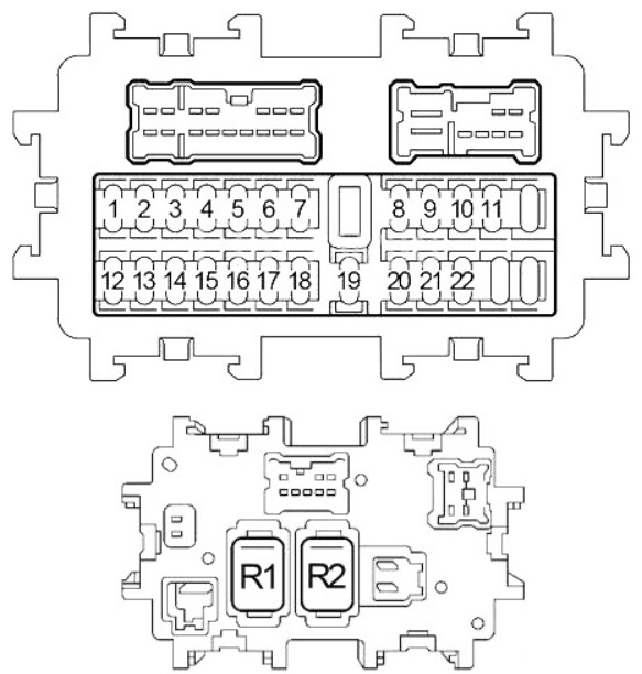 Infiniti (FX35 & FX45) Fuse Box Location and Diagrams User Guide (2003 - 2008) fig 2