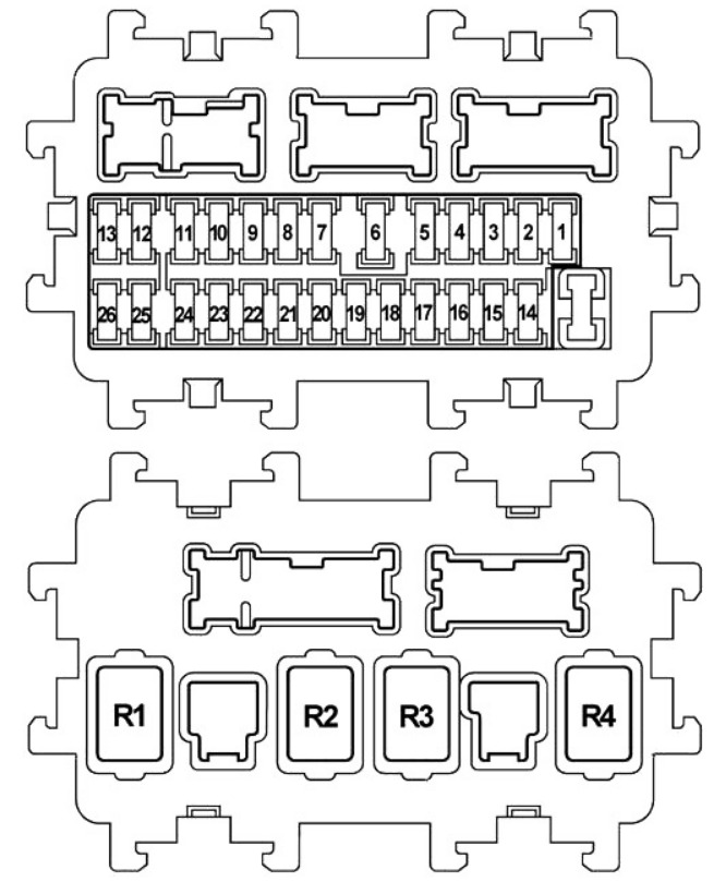Infiniti (FX35, FX50 & QX70) Fuse Box Location and Diagrams User Guide (2008 - 2017) fig 2