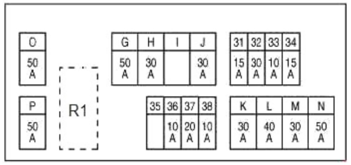 Infiniti (FX35, FX50 & QX70) Fuse Box Location and Diagrams User Guide (2008 - 2017) fig 5