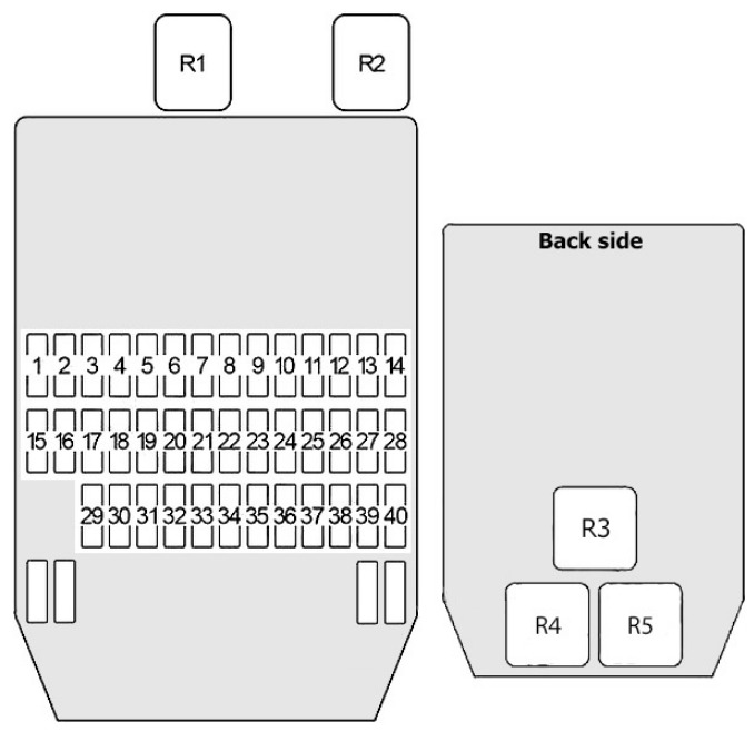 Infiniti Q45 Fuse Box Location and Diagrams User Guide (1996 - 2001) fig 4