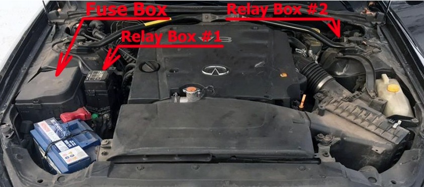 Infiniti Q45 Fuse Box Location and Diagrams User Guide (2001 - 2006) fig 4