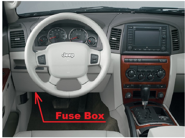 Jeep Grand Cherokee Fuse Box Location and Diagrams User Guide (2005 - 2010) Fig 1
