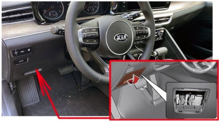 KIA Optima Fuse Box Diagrams Location User Guide 2021 – 2023 fig 1