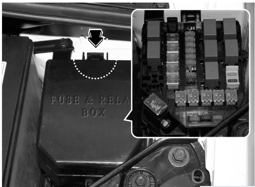 KIA Picanto Fuse Box Diagrams & Location User Guide (2004 – 2007) fig 4