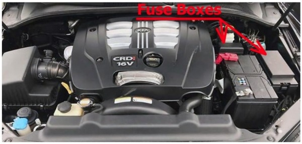 KIA Sorento Fuse Box Location and Diagrams User Guide (2003 – 2009) fig 4