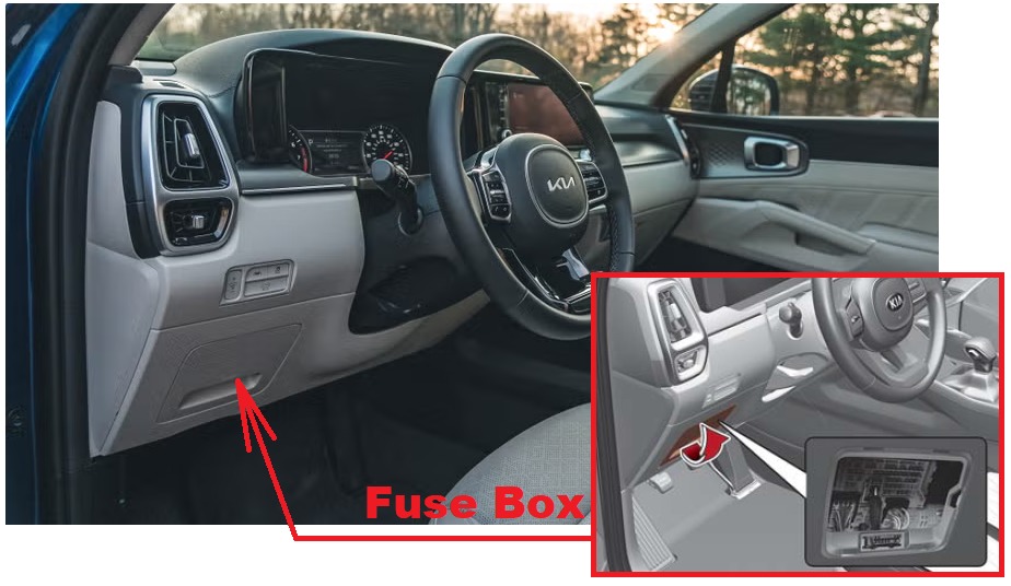 KIA Sorento Fuse Box Location and Diagrams User Guide (2021 – 2023) fig 1