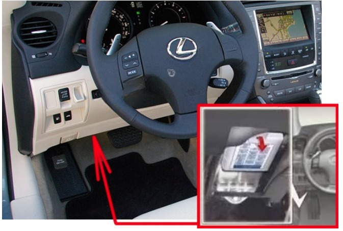 Lexus (IS250 & IS350) Fuse Box Location and Diagrams User Guide (2006 - 2013) fig 1