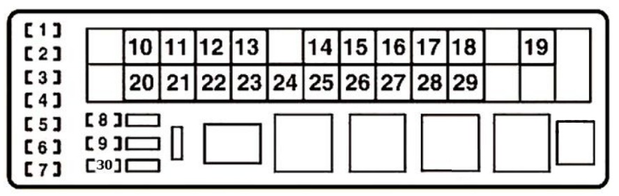 Lexus (IS250 & IS350) Fuse Box Location and Diagrams User Guide (2006 - 2013) fig 6