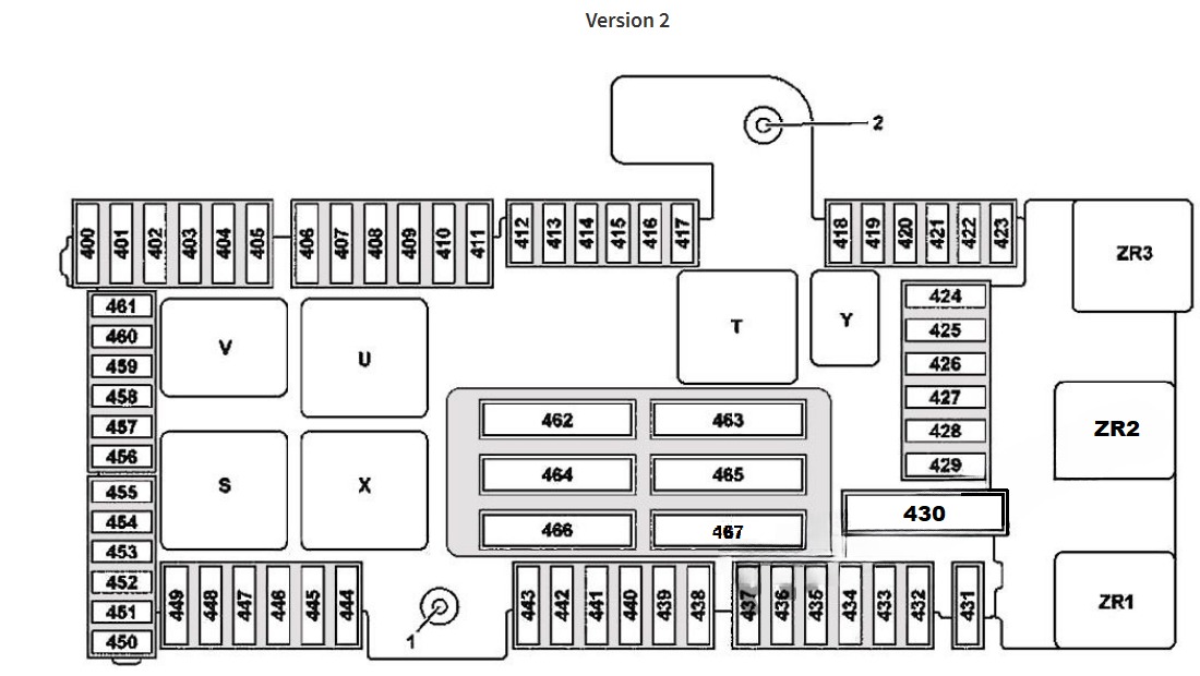 Mercedes-Benz C-Class Fuse Box Diagrams and Location FIG-12