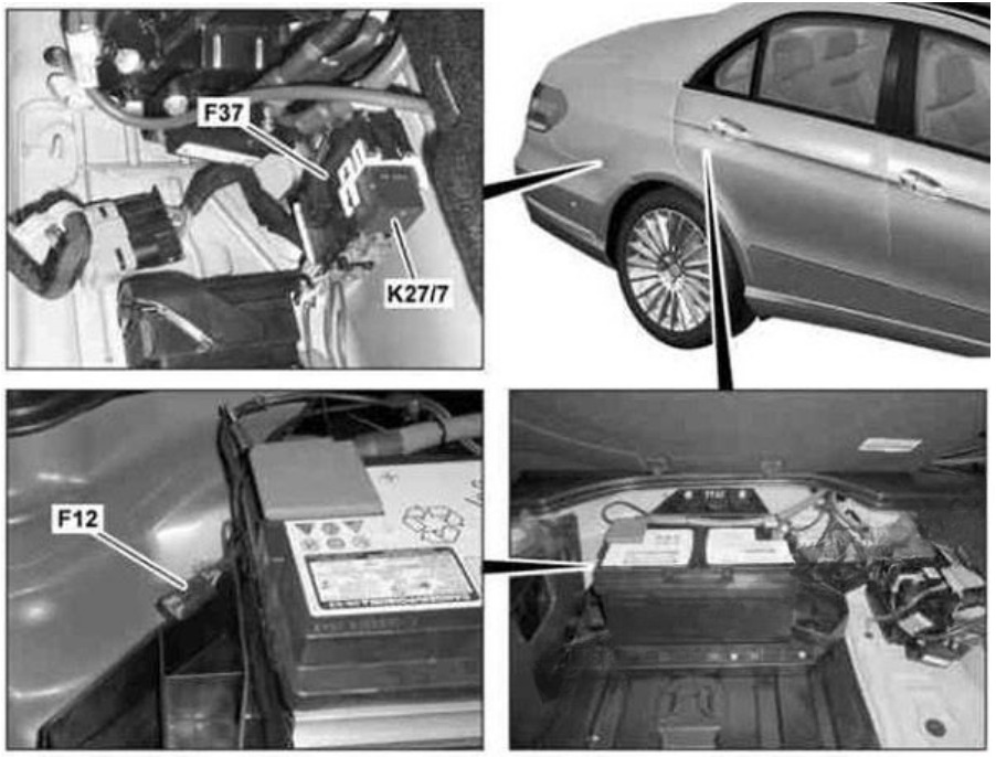 Mercedes-Benz E-Class Fuse Box Diagrams and Location Guide (2010 - 2016) Fig 15