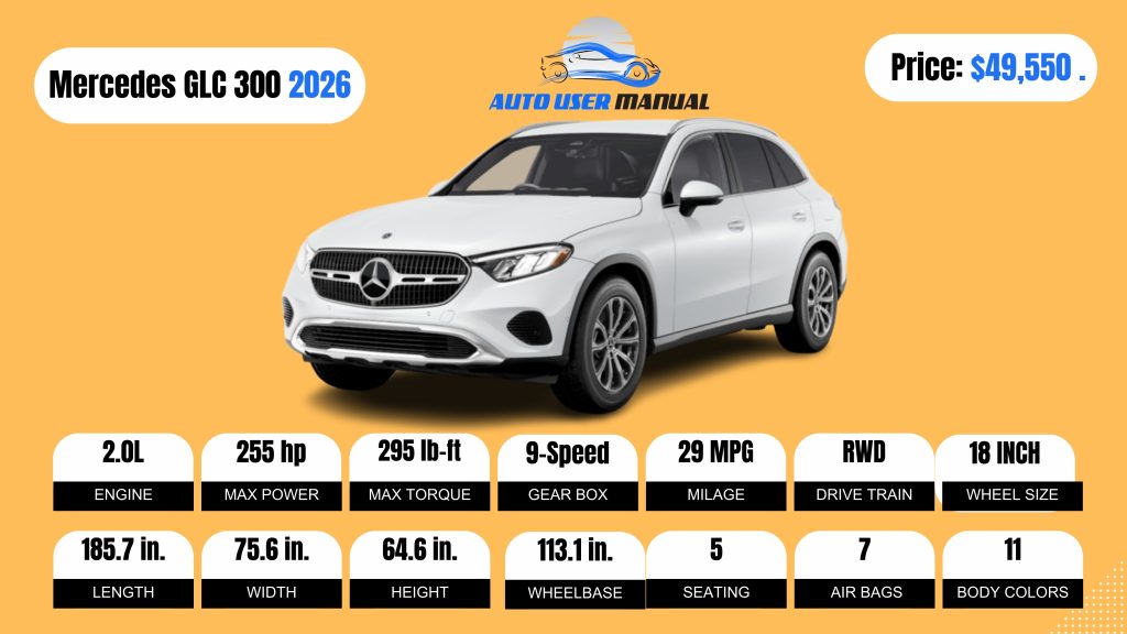 Mercedes-Benz GLC 300 SUV 2026 Specs Featured