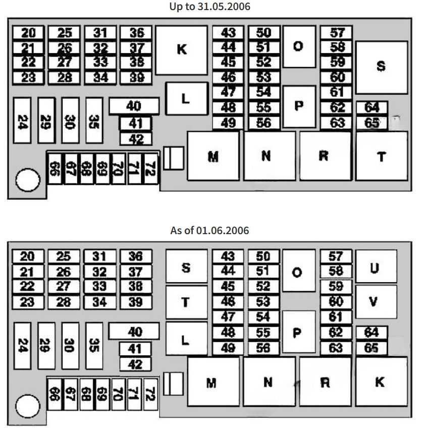 Mercedes (M & ML-Class) Fuse Box Diagrams and Location Guide (2006 - 2011) Fig 9