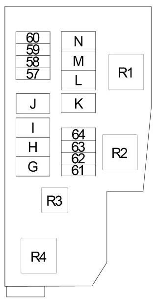 Nissan Altima Fuse Box Location and Diagrams User Guide (2013 - 2018) fig 6