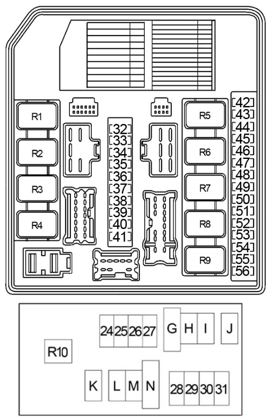 Nissan (Navara & Frontier) Fuse Box Location and Diagrams User Guide (2005 - 2014) fig 5