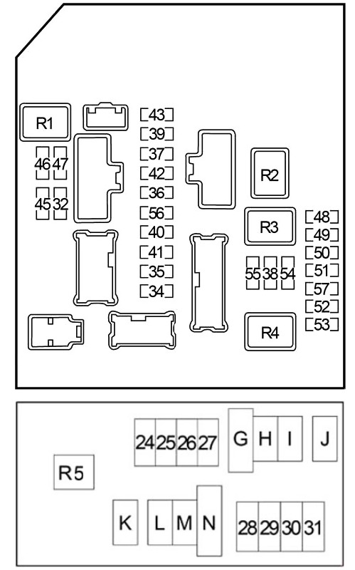 Nissan (Navara & Frontier) Fuse Box Location and Diagrams User Guide (2005 - 2014) fig 7