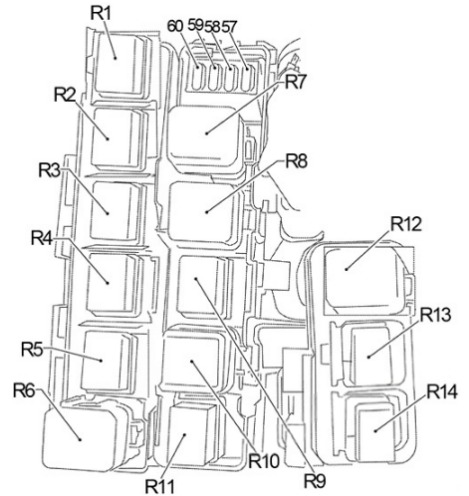 Nissan (Navara & Frontier) Fuse Box Location and Diagrams User Guide (2005 - 2014) fig 8