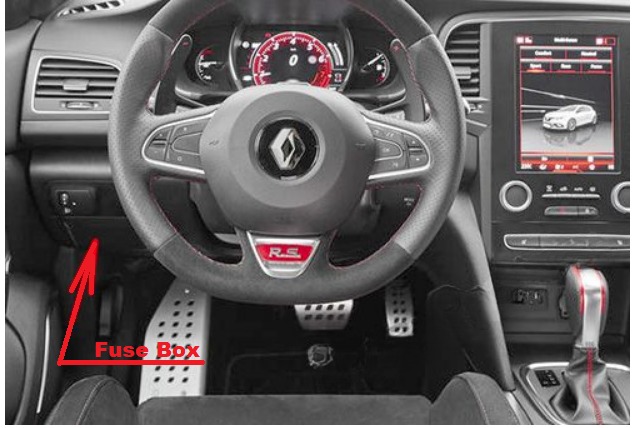 Renault Megane Fuse Box Location and Diagrams User Guide (2016 – 2019) fig 1