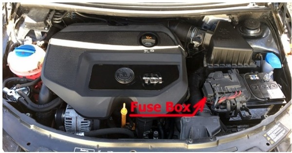 Skoda Fabia Fuse Box Location and Diagrams User Guide (2007 – 2014) fig 5