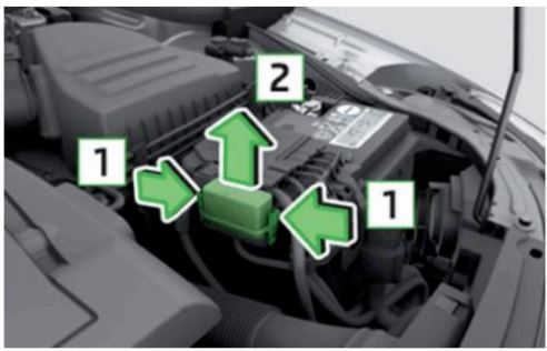 Skoda Rapid Fuse Box Location and Diagrams User Guide 2012 – 2015 fig 5