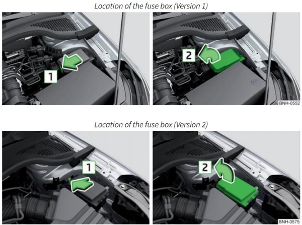 Skoda Rapid Fuse Box Location and Diagrams User Guide (2016 – 2019) fig 6