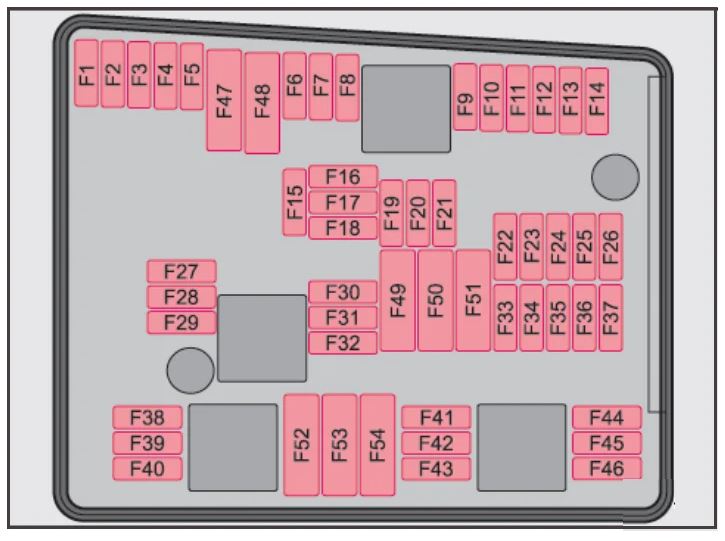 Skoda Superb Fuse Box Location and Diagrams User Guide (2008 – 2015) fig 10