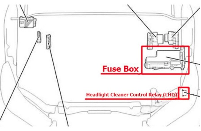 Toyota Hilux Fuse Box Location and Diagrams User Guide (2015 - 2019) fig 12