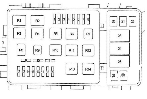 Toyota Land Cruiser Fuse Box FIG-12