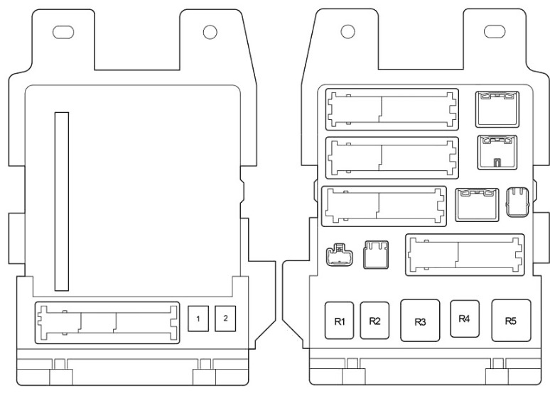 Toyota Sienna Fuse Box Location and Diagrams User Guide (2004 - 2010) fig 5