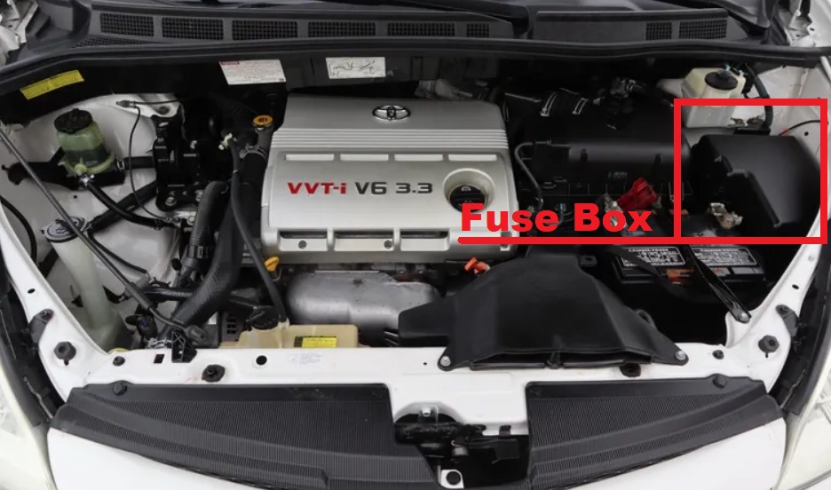 Toyota Sienna Fuse Box Location and Diagrams User Guide (2004 - 2010) fig 8