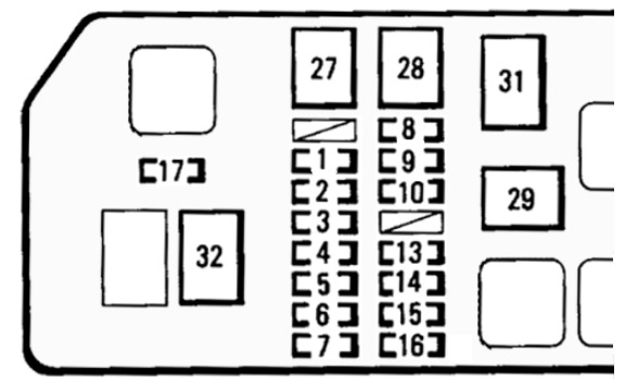 Toyota Tacoma Fuse Box Location and Diagrams User Guide (1995 - 2000) fig 5