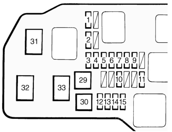 Toyota Tacoma Fuse Box Location and Diagrams User Guide (1995 - 2000) fig 6