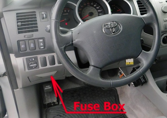 Toyota Tacoma Fuse Box Location and Diagrams User Guide (2005 - 2015) fig 1