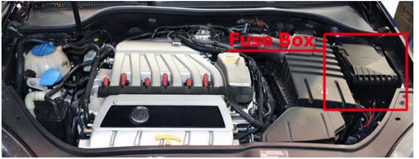 Volkswagen Golf V Fuse Box Diagrams and Location Guide (2004 - 2009) Fig 2