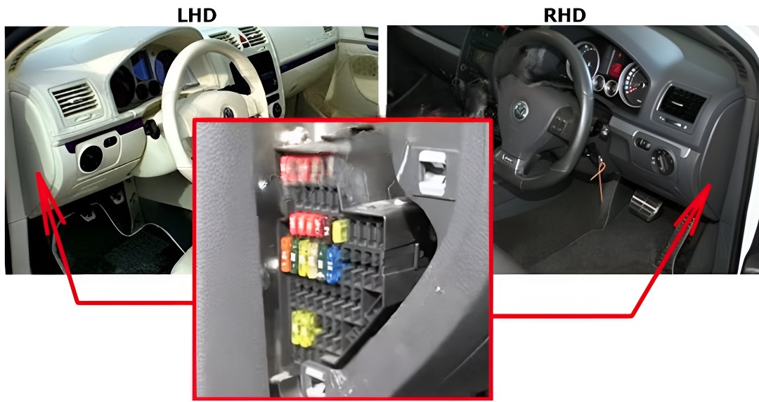 Volkswagen Golf V Fuse Box Diagrams and Location Guide (2004 - 2009) Fig 3