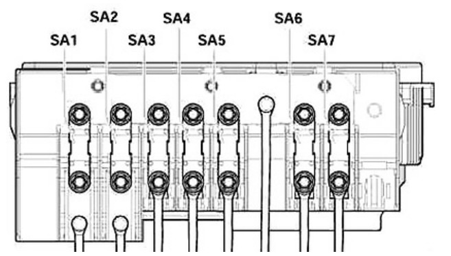 Volkswagen Golf V Fuse Box Diagrams and Location Guide (2004 - 2009) Fig 6