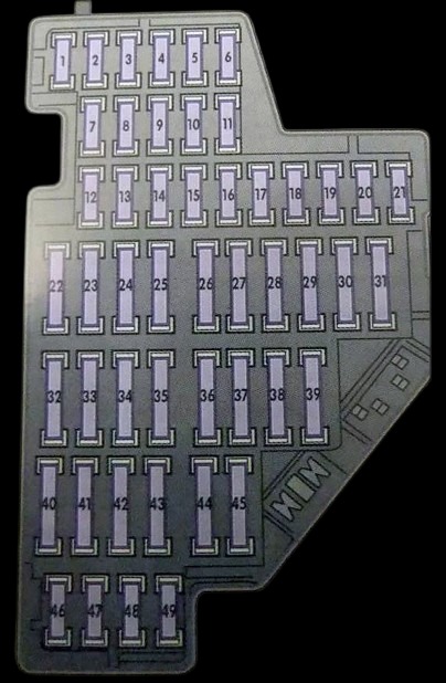 Volkswagen (Golf VI & GTI) Fuse Box Location and Diagrams Guide (2009 - 2013) Fig 5